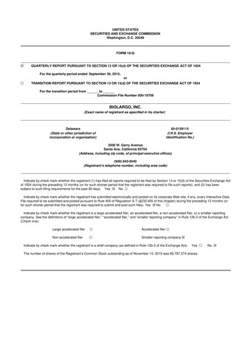 Thumbnail BioLargo 10-Q Quarterly Report FY 