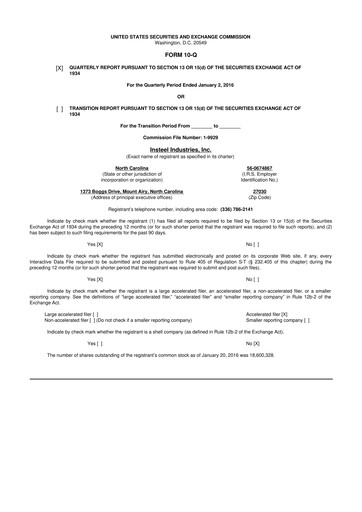 Vorschaubild Insteel Industries 10-Q Quartalsbericht  