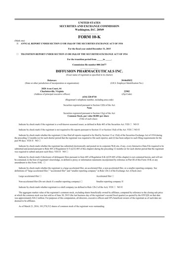 Vorschaubild CervoMed 10-K Jahresbericht 2015