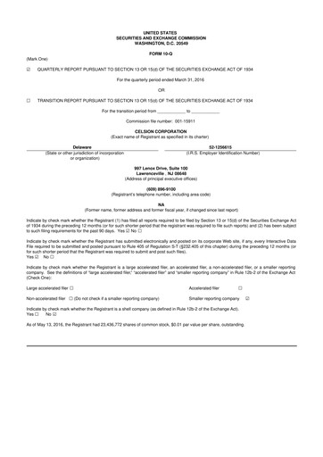 Vorschaubild Imunon 10-Q Quartalsbericht 2016 