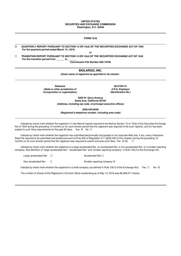 Thumbnail BioLargo 10-Q Quarterly Report FY 