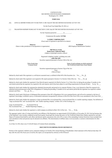 Thumbnail Lifecore Biomedical 10-K Annual Report 2016