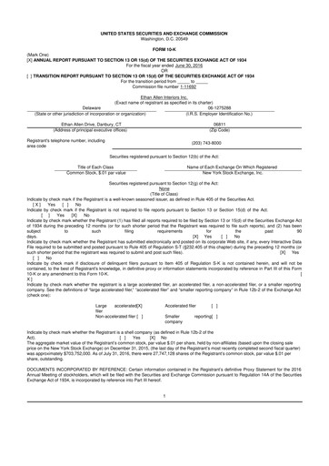 Vorschaubild Ethan Allen
 10-K Jahresbericht 2016