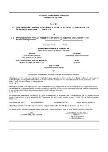 Thumbnail Perma-Fix Environmental Services 10-Q Quarterly Report FY2016 