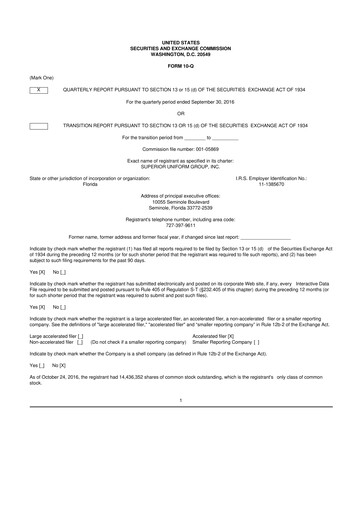 Thumbnail Superior Group of Companies 10-Q Quarterly Report FY2016 