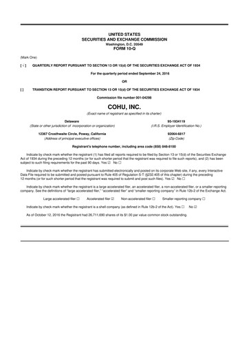 Thumbnail Cohu 10-Q Quarterly Report FY2016 