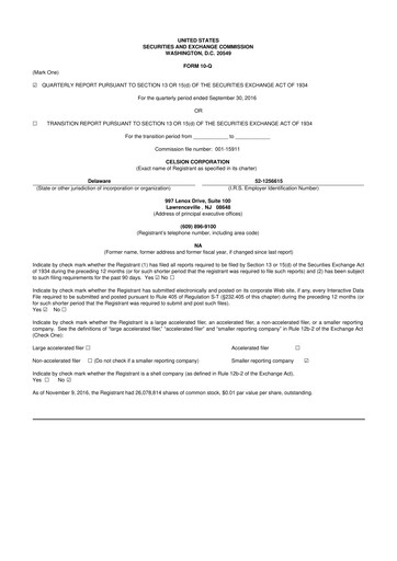 Vorschaubild Imunon 10-Q Quartalsbericht 2016 