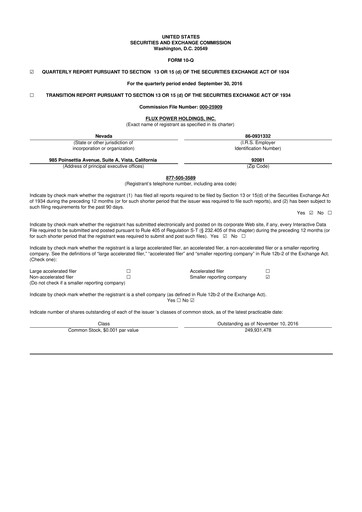 Thumbnail Flux Power 10-Q Quarterly Report FY2017 