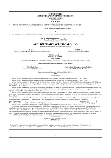 Vorschaubild Talphera 10-K Jahresbericht 2016