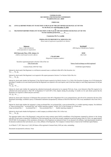 Thumbnail Perma-Fix Environmental Services 10-K Annual Report 2016