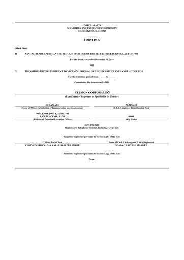 Vorschaubild Imunon 10-K Jahresbericht 2016