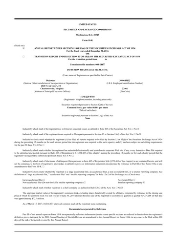 Vorschaubild CervoMed 10-K Jahresbericht 2016