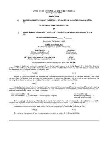 Vorschaubild Insteel Industries 10-Q Quartalsbericht  