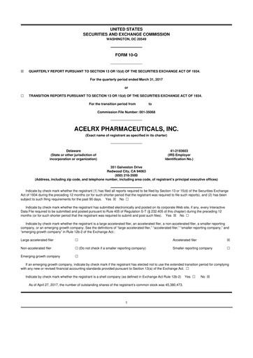 Thumbnail Talphera 10-Q Quarterly Report FY2017 