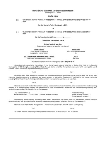 Vorschaubild Insteel Industries 10-Q Quartalsbericht  