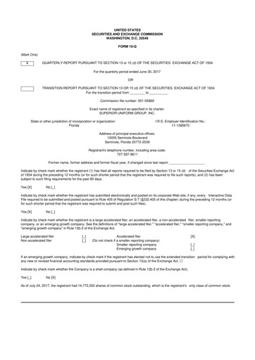 Thumbnail Superior Group of Companies 10-Q Quarterly Report FY2017 