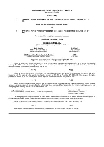 Vorschaubild Insteel Industries 10-Q Quartalsbericht  