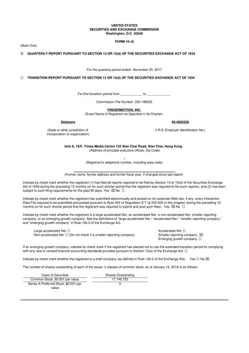 Thumbnail FingerMotion
 10-Q Quarterly Report FY2018 