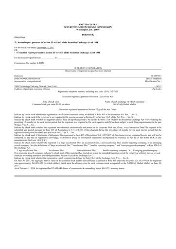 Thumbnail Ultralife Corporation 10-K Annual Report 2017