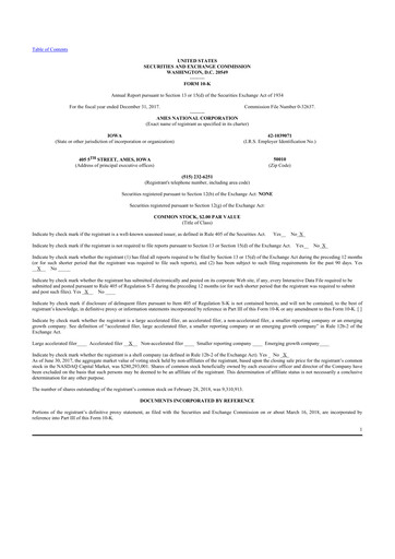 Vorschaubild Ames National Corp. 10-K Jahresbericht 2017