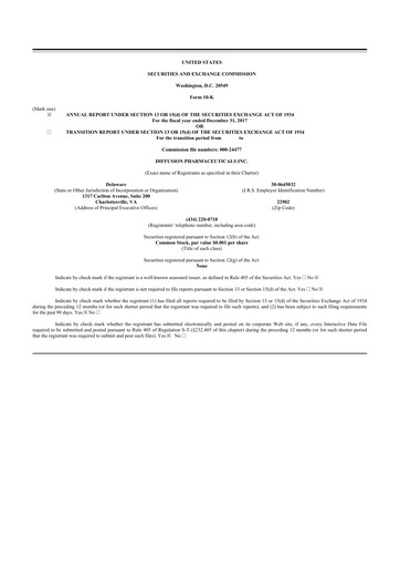 Vorschaubild CervoMed 10-K Jahresbericht 2017