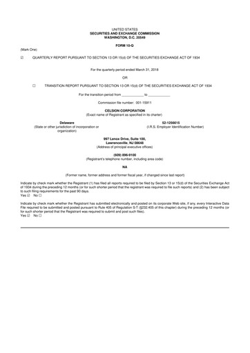 Vorschaubild Imunon 10-Q Quartalsbericht 2018 