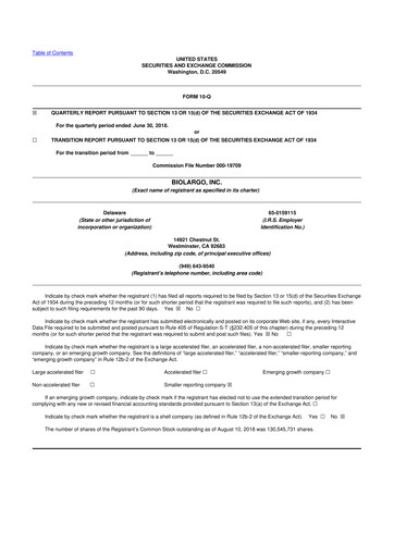 Thumbnail BioLargo 10-Q Quarterly Report FY 