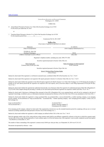 Thumbnail Perspective Therapeutics 10-K Annual Report 2018