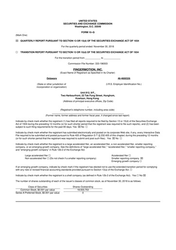 Thumbnail FingerMotion
 10-Q Quarterly Report FY2019 