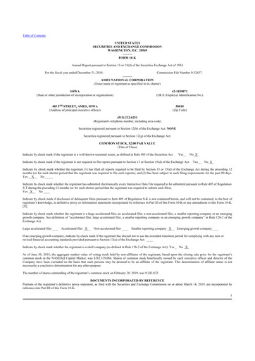 Vorschaubild Ames National Corp. 10-K Jahresbericht 2018