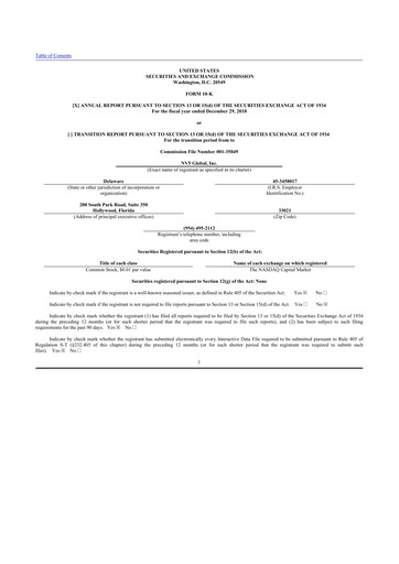 Thumbnail NV5 Global
 10-K Annual Report 2018