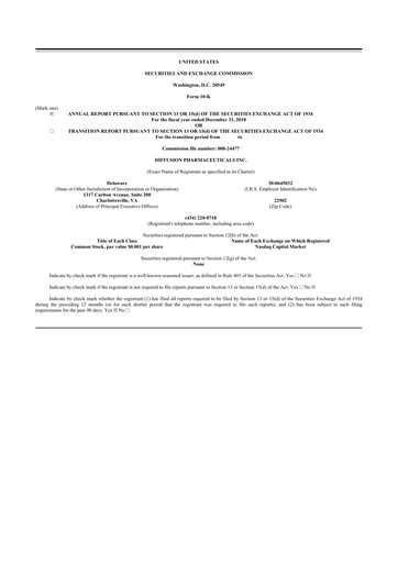 Vorschaubild CervoMed 10-K Jahresbericht 2018