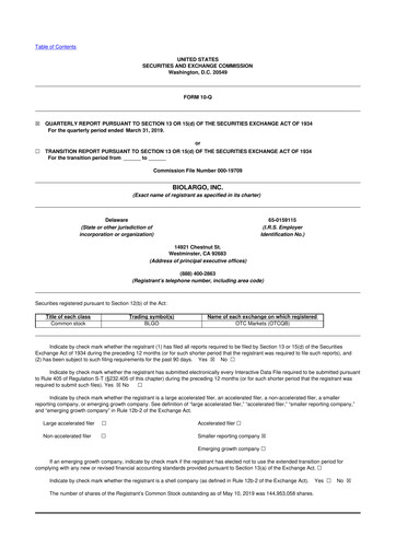 Thumbnail BioLargo 10-Q Quarterly Report FY 