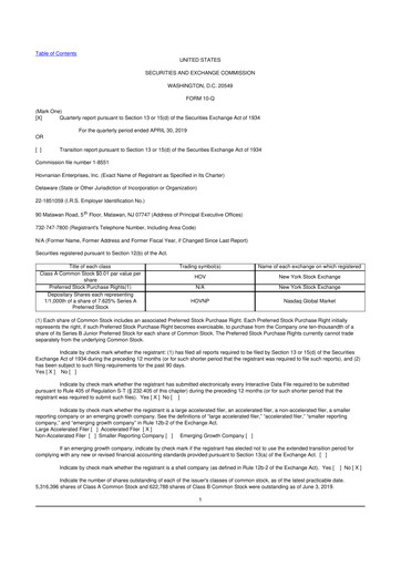 Vorschaubild Hovnanian Enterprises
 10-Q Quartalsbericht  