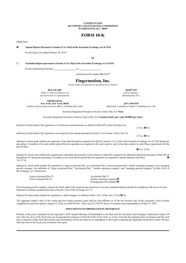 Thumbnail FingerMotion
 10-K Annual Report 2019