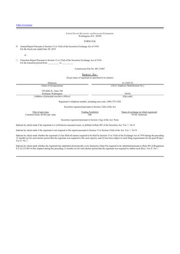 Thumbnail Perspective Therapeutics 10-K Annual Report 2019