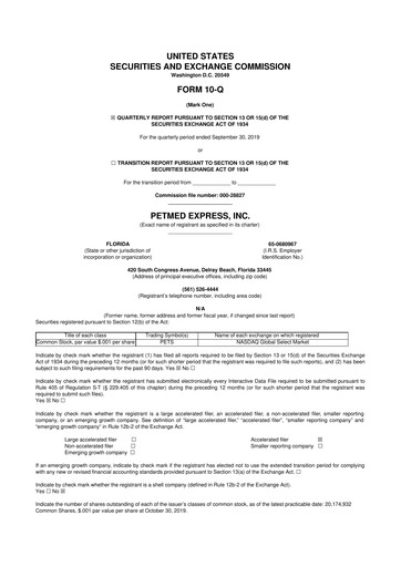 Thumbnail PetMed Express
 10-Q Quarterly Report FY2020 