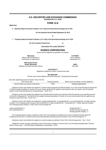 Miniature TeraWulf 10-Q Rapport trimestriel 2019 