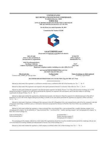 Thumbnail Genasys 10-K Annual Report 2019