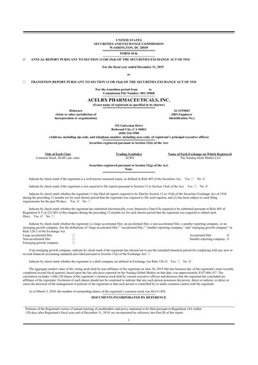 Vorschaubild Talphera 10-K Jahresbericht 2019