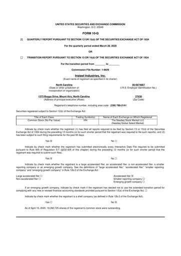 Vorschaubild Insteel Industries 10-Q Quartalsbericht  