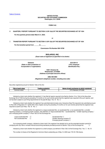 Thumbnail BioLargo 10-Q Quarterly Report FY 