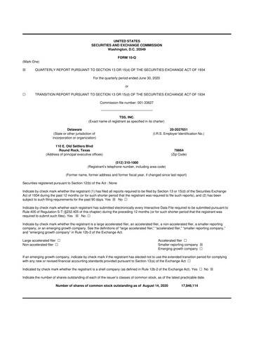 Thumbnail TSS, Inc. 10-Q Quarterly Report FY2020 