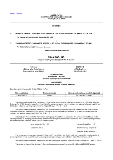 Thumbnail BioLargo 10-Q Quarterly Report FY 