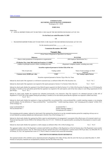 Miniature Vaxart 10-K Rapport annuel 2020