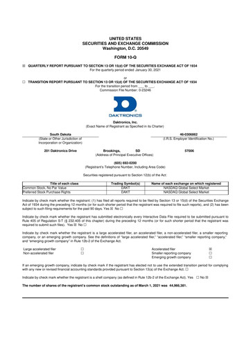 Thumbnail Daktronics 10-Q Quarterly Report FY2021 