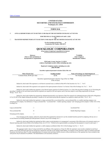 Thumbnail Quicklogic 10-K Annual Report 2020