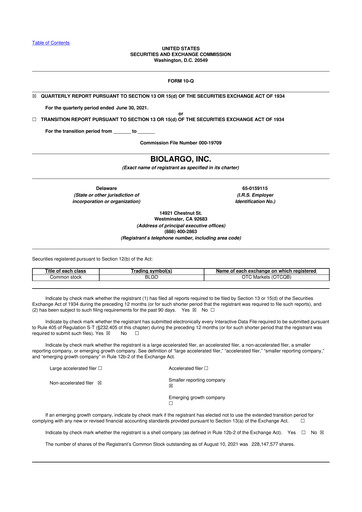 Thumbnail BioLargo 10-Q Quarterly Report FY 