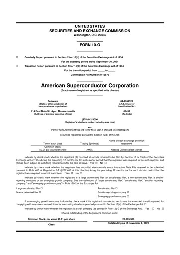 Thumbnail American Superconductor Corporation 10-Q Quarterly Report FY2022 