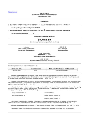 Thumbnail BioLargo 10-Q Quarterly Report FY 